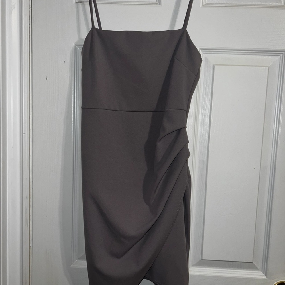 Elegant Gray Women's Dress